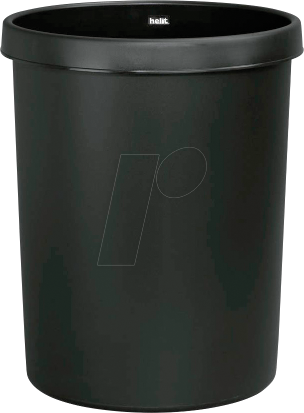 HELIT H61061-95 - Papierkorb 30 Liter, schwarz von HELIT