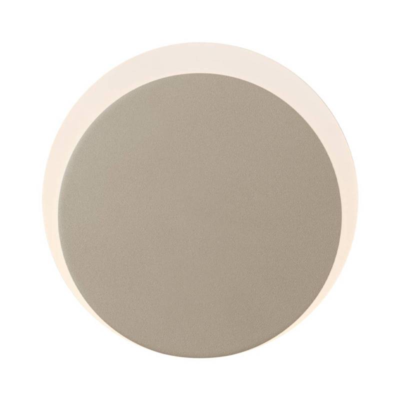 LED-Akku-Wandleuchte Sun-B, sandfarben, Ø 15cm, IP54, Dimmer von HELL