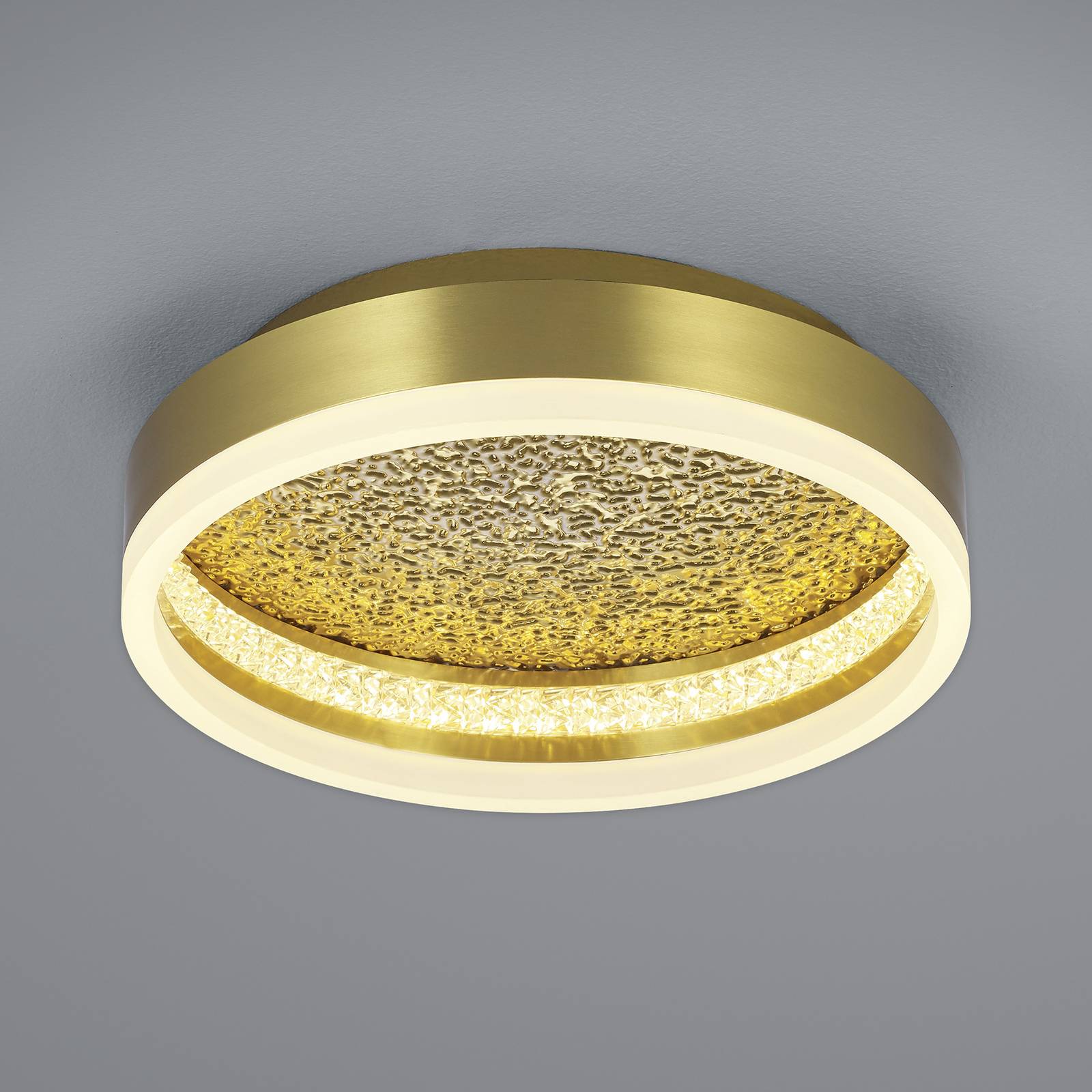 LED-Deckenleuchte Moon aus Eisen, messing, Ø 30 cm LED-Deckenleuchte Moon aus Eisen, messing, Ø 30 cm von HELL