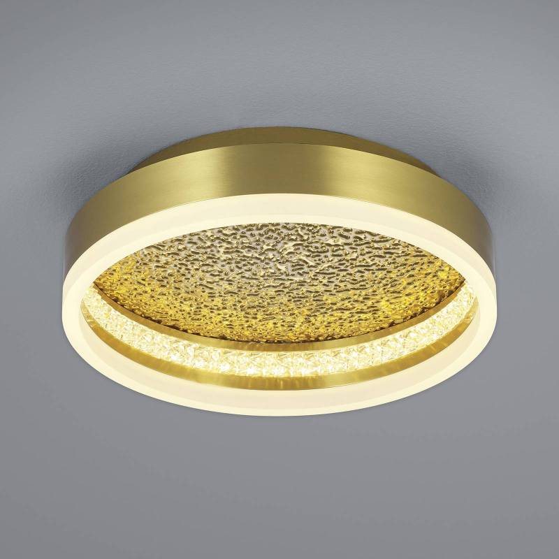 LED-Deckenleuchte Moon aus Eisen, messing, Ø 30 cm von HELL