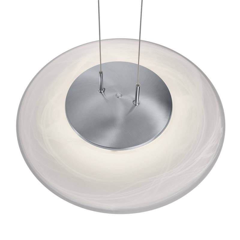 LED-Pendelleuchte Findus, nickel matt/chrom von HELL