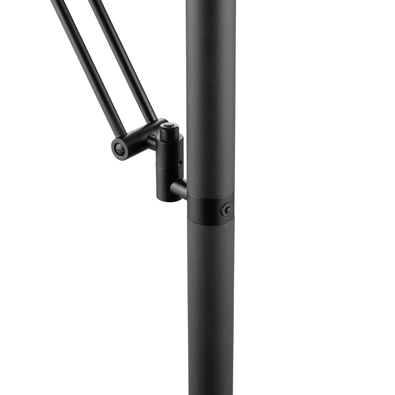 LED-Stehlampe Evolo CCT mit Leselicht, schwarz von HELL