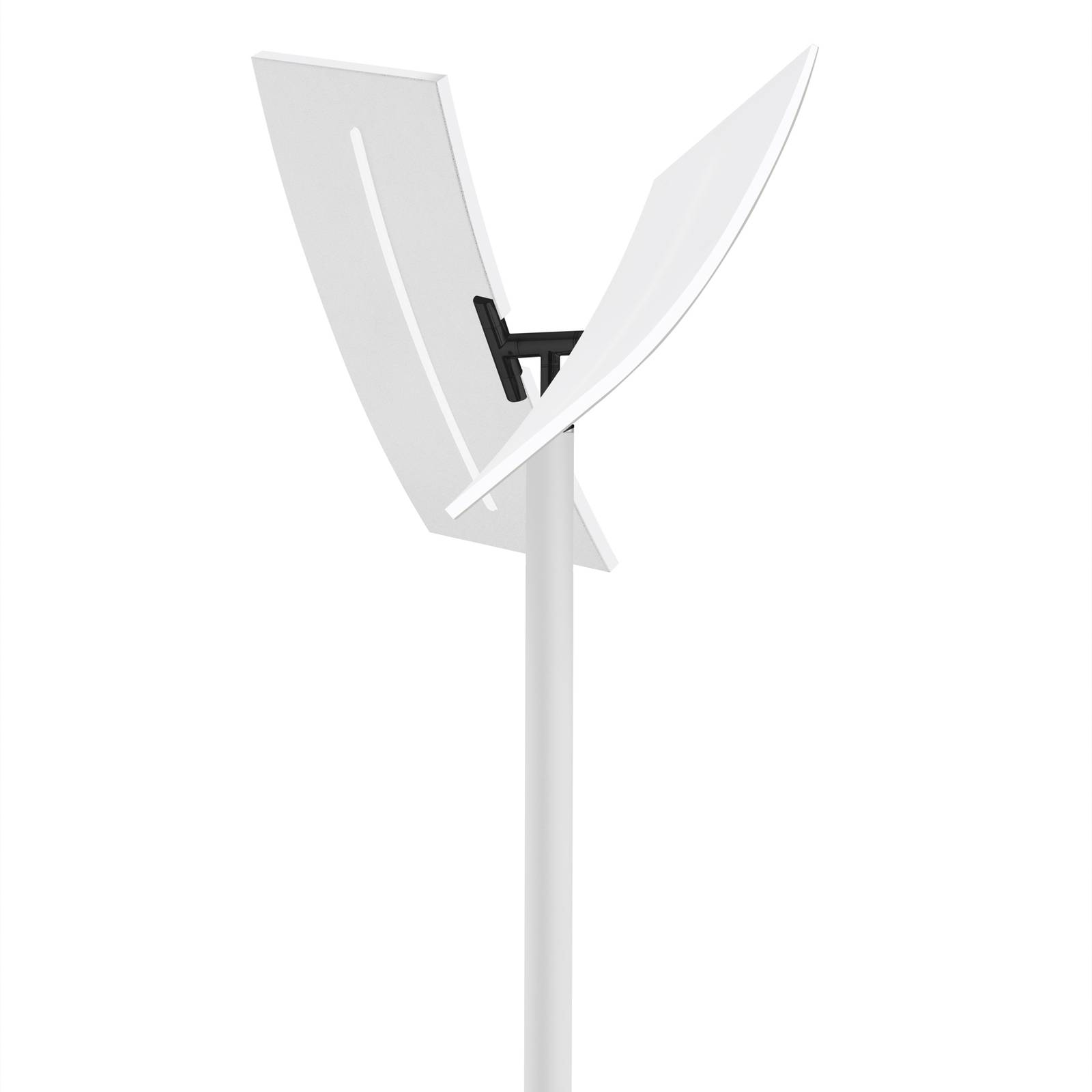 LED-Stehlampe Evolo CCT mit Leselicht weiß/schwarz von HELL