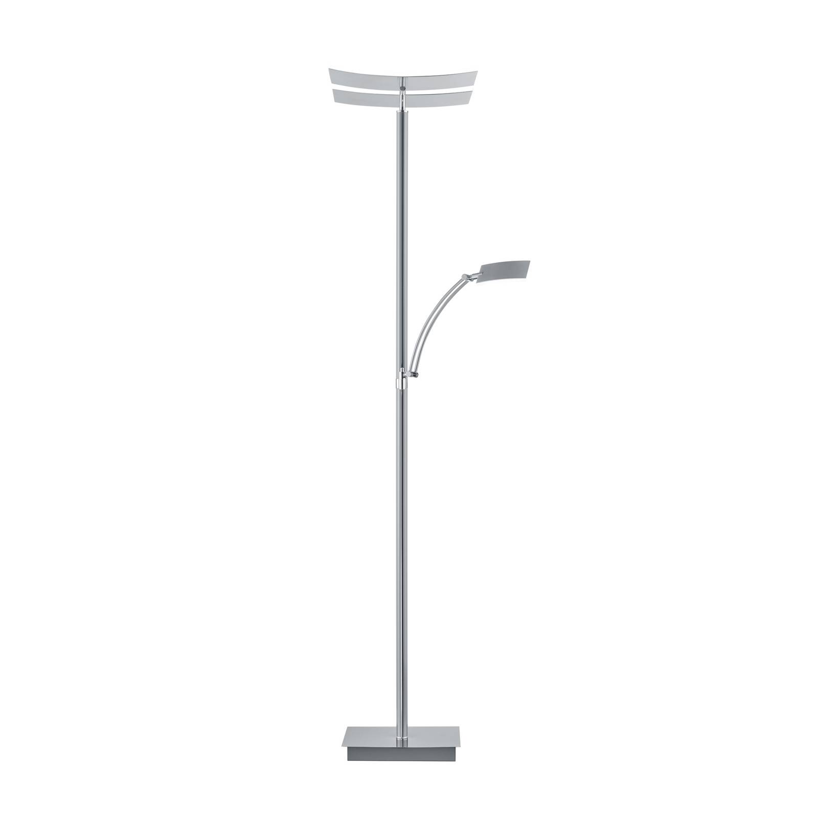 LED-Stehleuchte Andy, 3-flammig, nickel matt, CCT, Dimmer LED-Stehleuchte Andy, 3-flammig, nickel matt, CCT, Dimmer von HELL