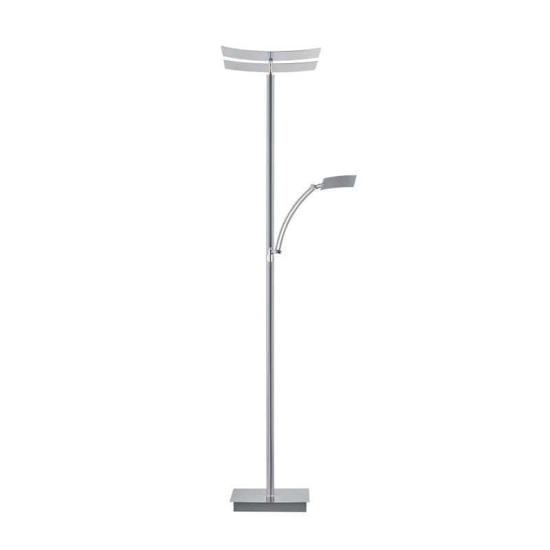 LED-Stehleuchte Andy, 3-flammig, nickel matt, CCT, Dimmer von HELL