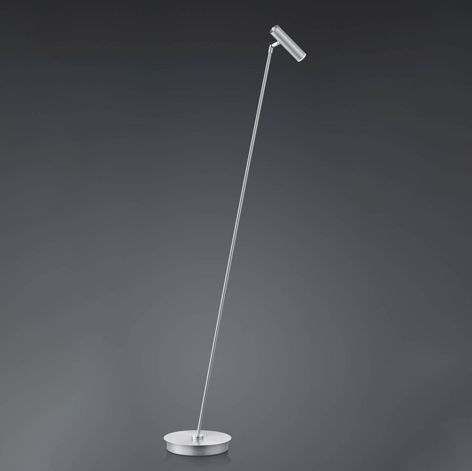 LED-Stehleuchte Tom, dimmbar, nickel LED-Stehleuchte Tom, dimmbar, nickel von HELL