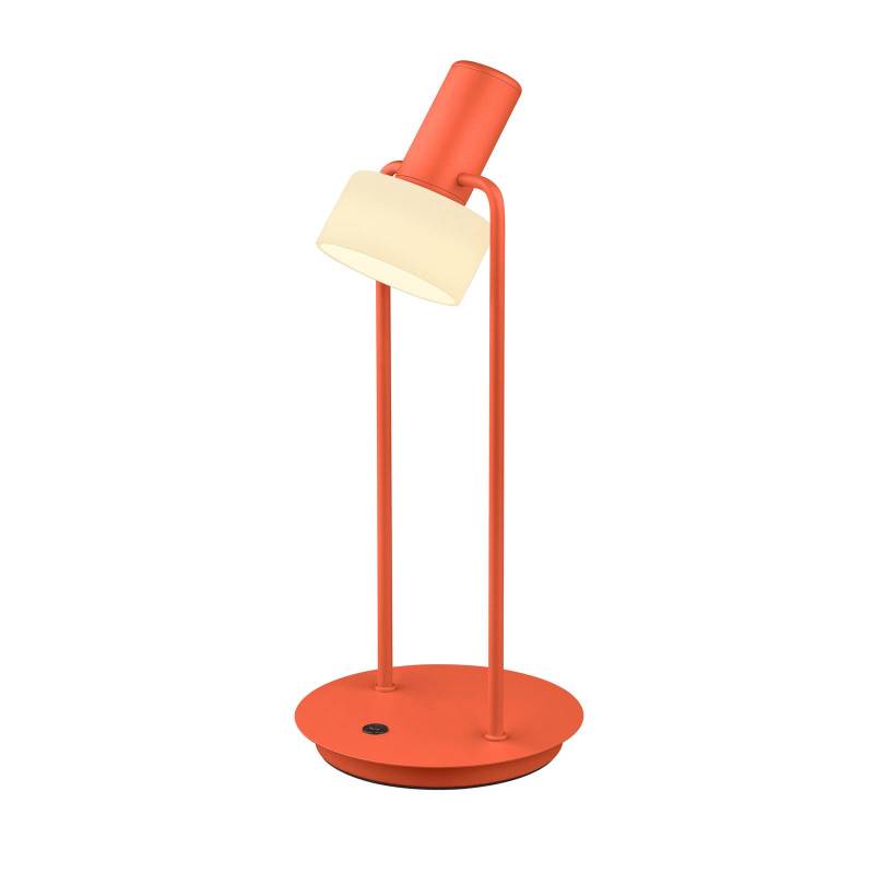 LED-Tischleuchte Banji, orange, Höhe 37 cm, Tastdimmer von HELL