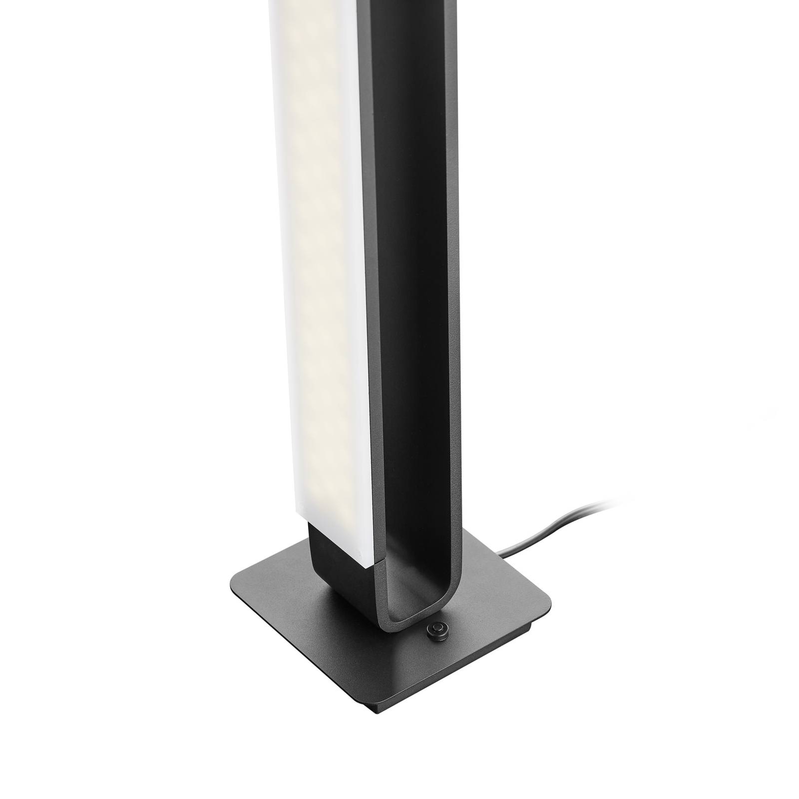 LED-Tischleuchte Box, drehbar, schwarz von HELL