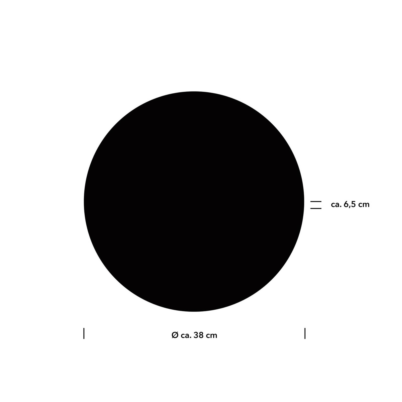 LED-Wandleuchte Aaron, Ø 38 cm, schwarz, CCT, Fernbedienung LED-Wandleuchte Aaron, Ø 38 cm, schwarz, CCT, Fernbedienung von HELL