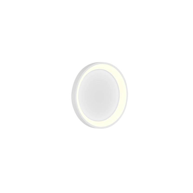 LED-Wandleuchte Aaron, Ø 38 cm, weiß, CCT, Fernbedienung von HELL