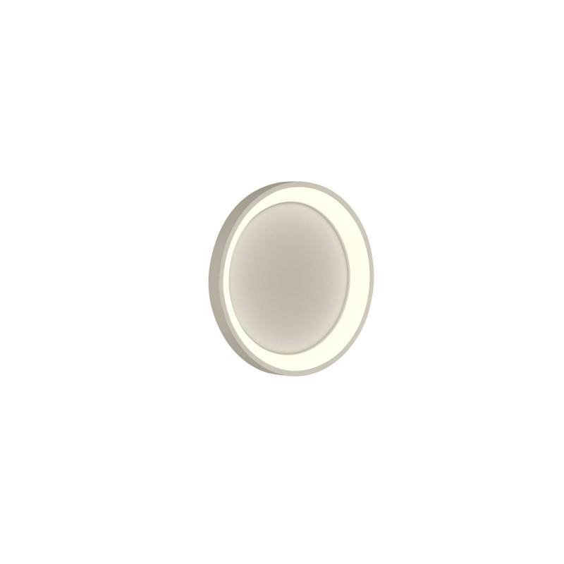 LED-Wandleuchte Aaron, Ø38cm, sandfarben, CCT, Fernbedienung von HELL