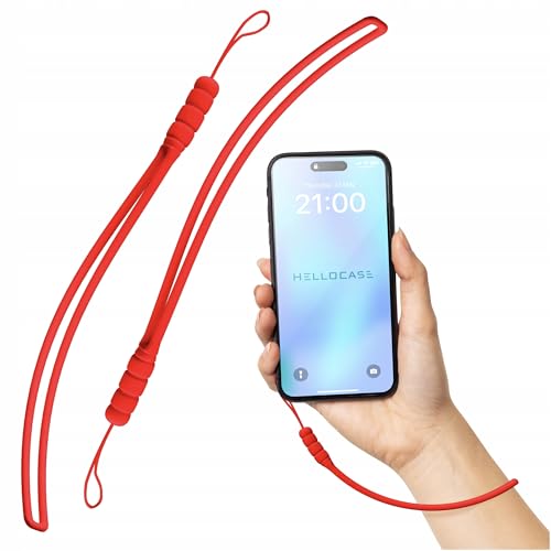 [Hello Case] Handschlaufe für Handy | Silikon | Rot | Leicht und robust von HELLO CASE
