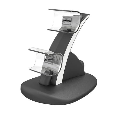[Hello Case] Ladestation für PS5 Controller | Doppelladegerät | Für DualSense Pads | Weiß von HELLOCASE