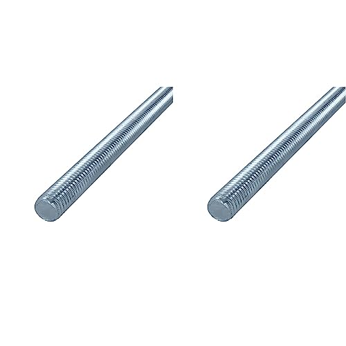 HELPMATE – Gewindestange M12 x 330 mm aus verzinktem Stahl – 2 Stück Gewindestab mit metrischem Vollgewinde – Gewindestift mit Festigkeitsklasse 4.8, DIN 976 (Packung mit 2) von HELPMATE