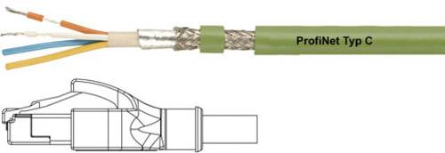 Helukabel 806409 RJ45 Netzwerkkabel, Patchkabel CAT 5e SF/UTP 0.50m Grün PUR-Mantel, Geflechtschirm von HELUKABEL