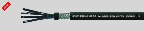 Helukabel HELUTHERM® 145 Multi-C Hochtemperaturleitung 2 x 1mm² Schwarz 52227 100m von HELUKABEL