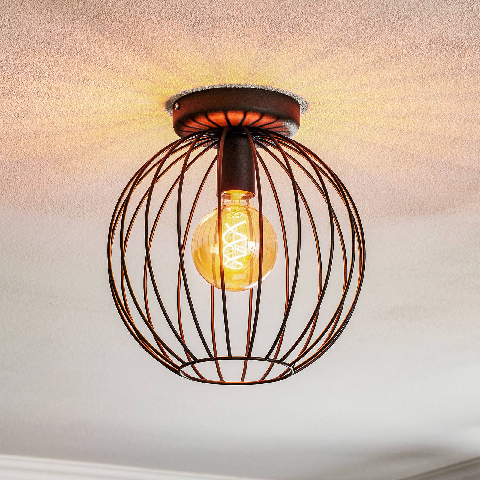 Deckenlampe Cumera mit offenem Käfigschirm, Ø 30cm Deckenlampe Cumera mit offenem Käfigschirm, Ø 30cm von HELam