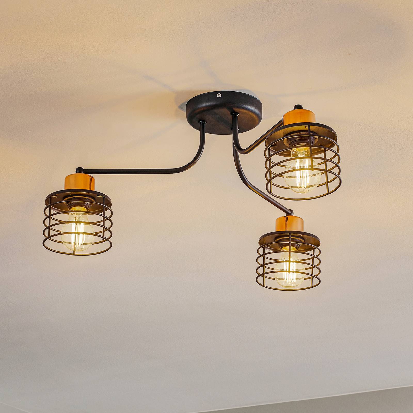 Deckenleuchte Edison, dreiflammig Deckenleuchte Edison, dreiflammig von HELam