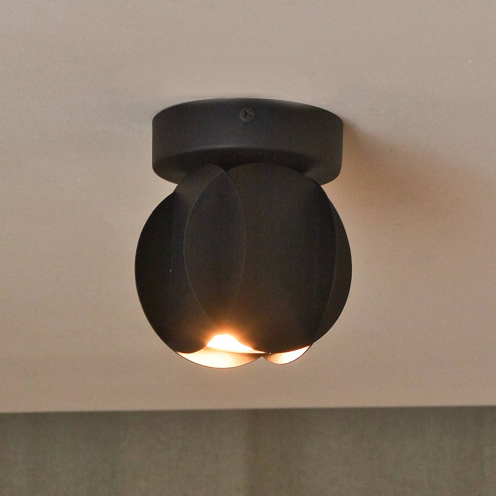 Deckenspot GAMBIT, schwarz, Ø 10 cm, Metall, GU10-LED Deckenspot GAMBIT, schwarz, Ø 10 cm, Metall, GU10-LED von HELam