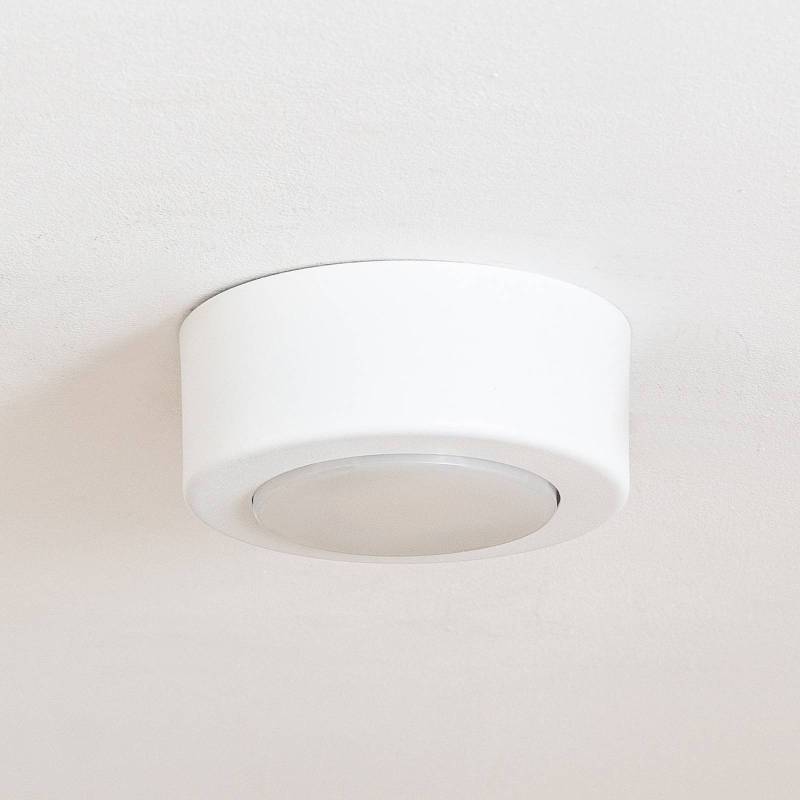 Deckenstrahler SPOT 53, cremeweiß, Ø 11,5 cm, Metall, GX53 von HELam