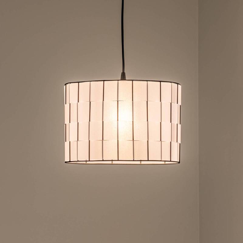 Hängeleuchte Atlanta, weiß, Ø 30 cm, Textil, E27 von HELam