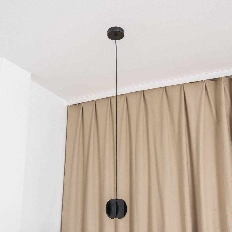 Hängeleuchte GAMBIT, schwarz, Ø 10 cm, Metall, GU10-LED von HELam