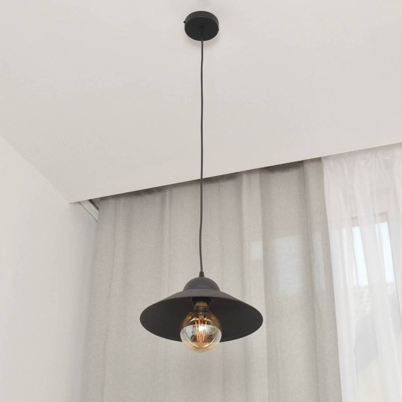 Hängeleuchte Sorapis, schwarz, Metall, Ø 27,5 cm, E27 von HELam