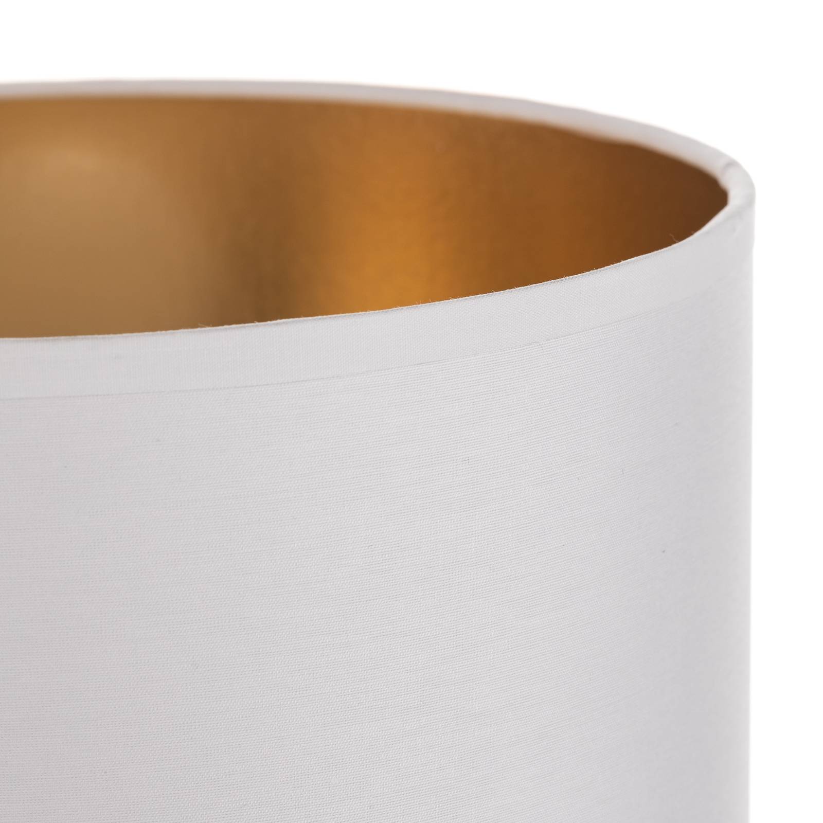 Lampenschirm Alba, Ø 20 cm, E27, weiß/gold Lampenschirm Alba, Ø 20 cm, E27, weiß/gold von HELam