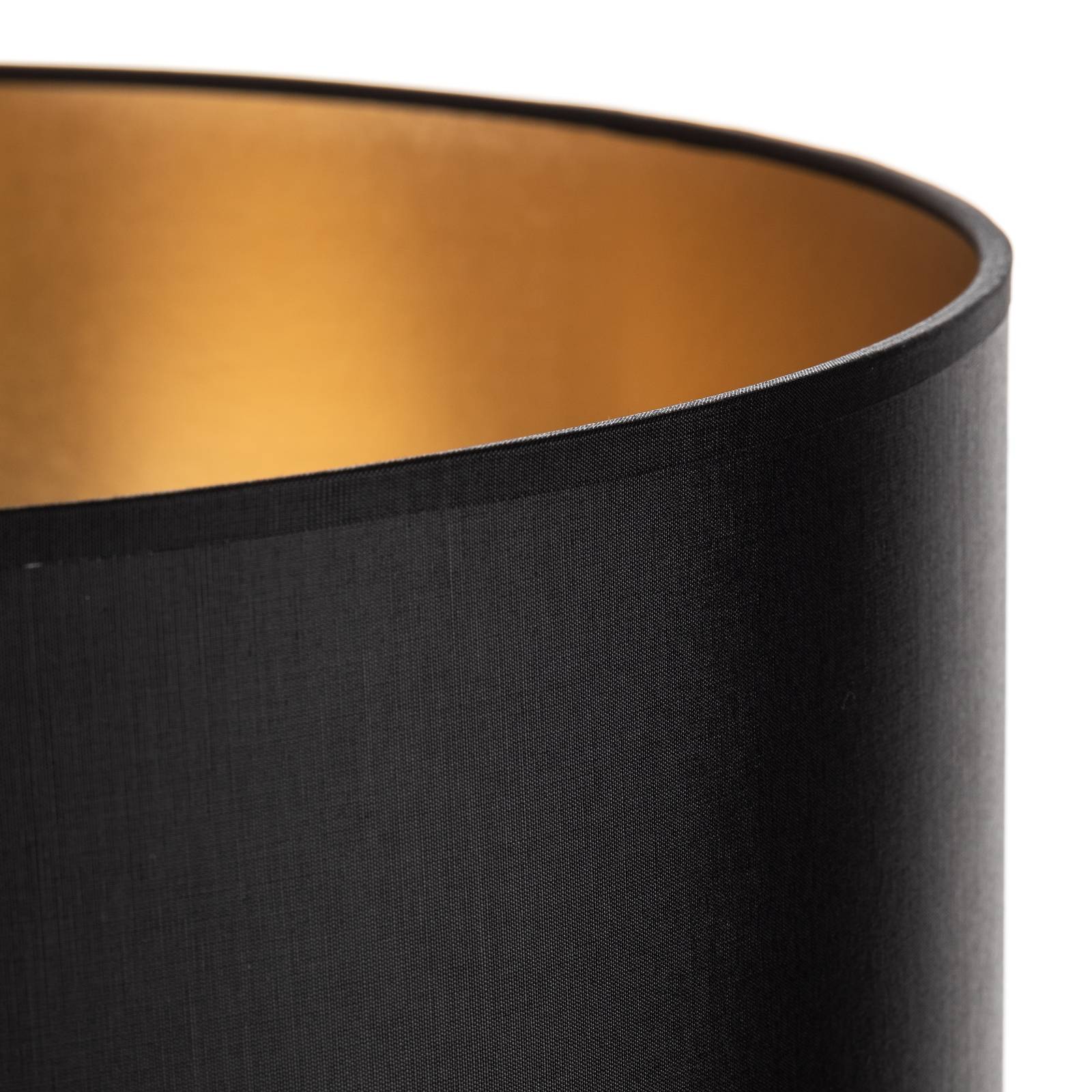 Lampenschirm Alba, Ø 40 cm, E27, schwarz/gold Lampenschirm Alba, Ø 40 cm, E27, schwarz/gold von HELam