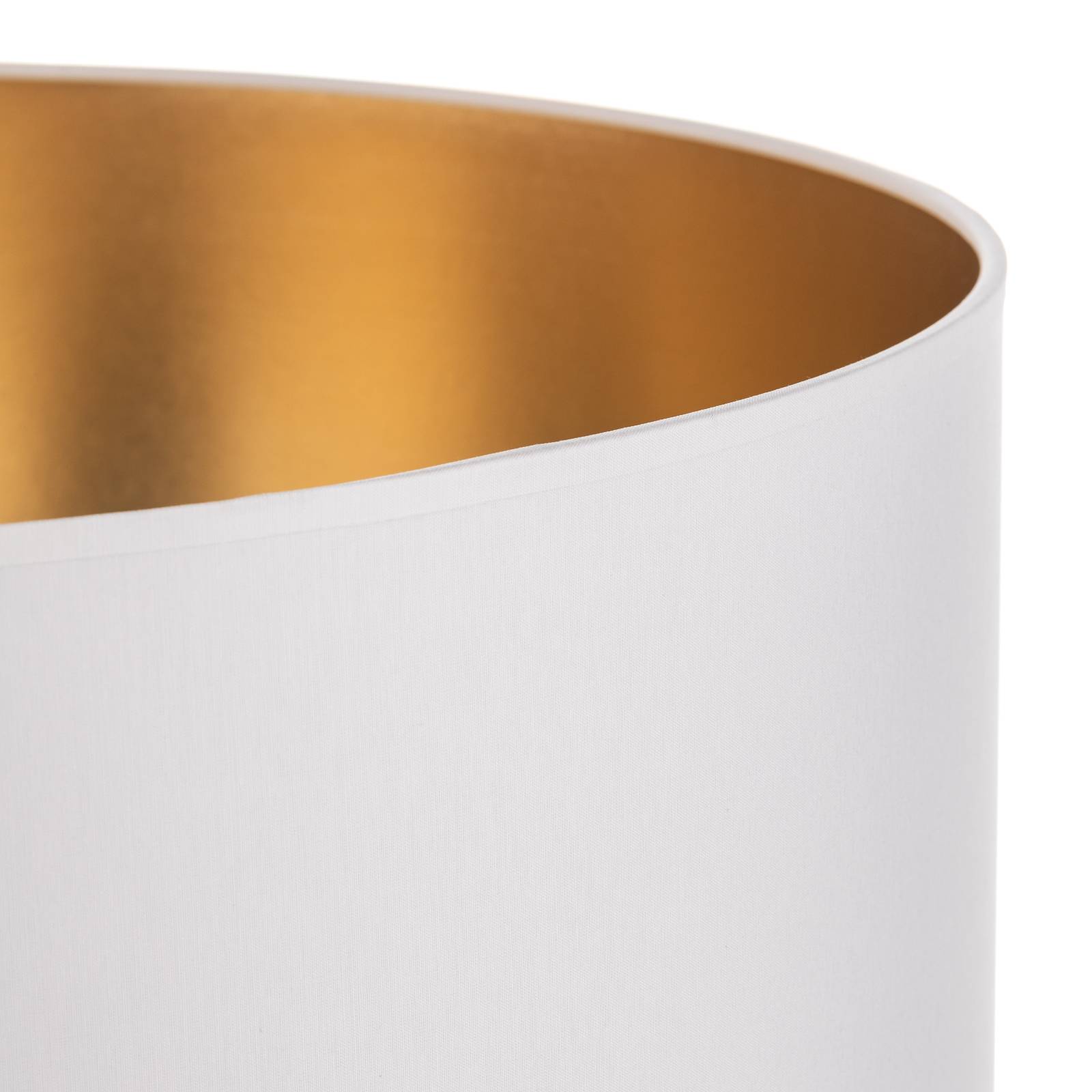 Lampenschirm Alba, Ø 45 cm, E27, weiß/gold Lampenschirm Alba, Ø 45 cm, E27, weiß/gold von HELam