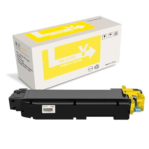 HEMEINY TK5370 Tonerkartusche Ersatz für Kyocera TK-5370 Toner, kompatibel mit Kyocera ecosys MA3500cifx MA3500cix PA3500cx Drucker (TK-5370Y Gelb) von HEMEINY