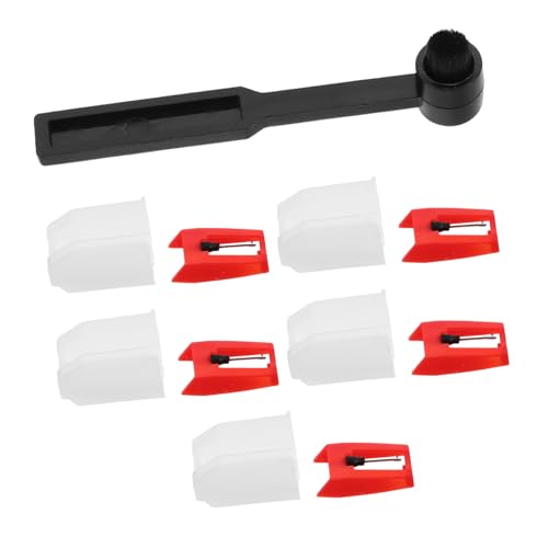 HEMOTON 1 Set Phonographen-nadel-ersatzset Mit Reinigungsbürste, Mini-diamantnadel Für Plattenspieler-wartungszubehör von HEMOTON