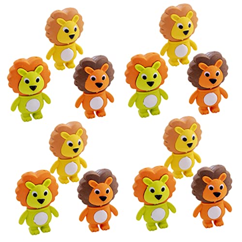 HEMOTON Mini-radiergummis in Tierform Löwenform 12 Stück Tragbare Mini-radiergummis Weiche Radiergummis Für Kinder Zufällige Farbe HEMOTON Mini-radiergummis in Tierform Löwenform 12 Stück Tragbare Mini-radiergummis Weiche Radiergummis Für Kinder Zufällige Farbe von HEMOTON