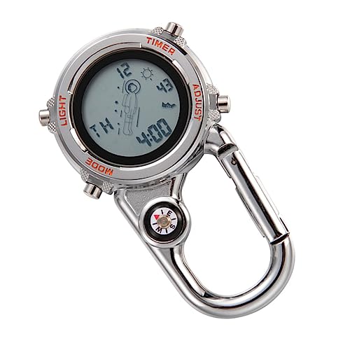 HEMOTON 2 Stück Hochwertige Karabiner Taschenuhr mit Kompass Multifunktionale Outdoor Uhr für Camping Radfahren Unisex Tragbar im Stylischen Orangefarbenen Design für Freizeitaktivitäten HEMOTON 2 Stück Hochwertige Karabiner Taschenuhr mit Kompass Multifunktionale Outdoor Uhr für Camping Radfahren Unisex Tragbar im Stylischen Orangefarbenen Design für Freizeitaktivitäten von HEMOTON