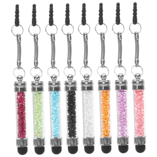 HEMOTON 24 STK Magnetischer Ohrhörergurt Eingabestifte Stylus-tintenstifte Tablet-Stift Ananas Leuchtet Im Freien Kapazitiver Kristallstift Stift Berühren Diamant Touchscreen-Stift von HEMOTON