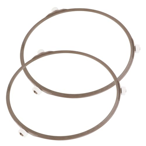 HEMOTON 2St Mikrowellen-Plattenspieler mikrowelle drehteller Mikrowellen-Drehteller Toaster Plattenständer Ringschale Mikrowelle steht rotierende Rollenhalterung Ofenzubehör von HEMOTON