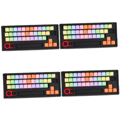 HEMOTON 4 Sätze Tastenkappe beleuchtete Tastatur Tastaturschutz Leuchtend Bunte Tastaturkappen Tastaturen Tastatur-Dekor Tastatur versorgung Haushalt Suite schmücken Klaviatur pbt von HEMOTON