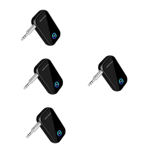HEMOTON 4 Stück Adapter Auto-Audio-Sender kabellos drahtloser Sender drahtloser Musikempfänger Übertragungsgerät drahtloser Empfänger USB Startprogramm -Stick Plastik von HEMOTON