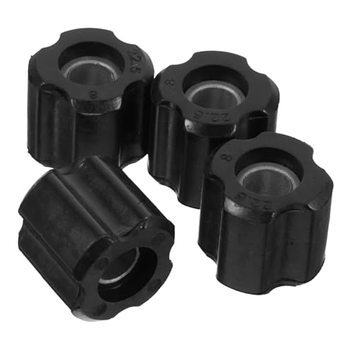 HEMOTON 4 Stück Rasenmäherlager Handwagen Radlager Rasenmäher Vorderreifenlager Lager Ersatzsatz Rasenmäher Vorderradlager Vorderradlager Kit Schwarz von HEMOTON