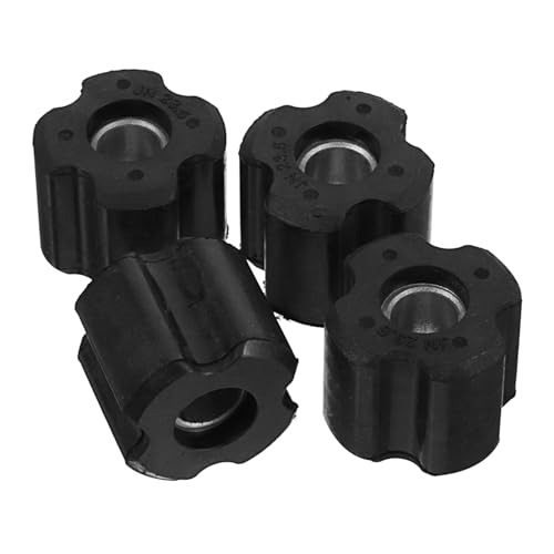 HEMOTON 4 Stücke Rasenmäher Vorderreifen Lager Vorderradlager Kit Hand Truck Radlager Oder Lager Ersatz Kit Schwarz Pe von HEMOTON