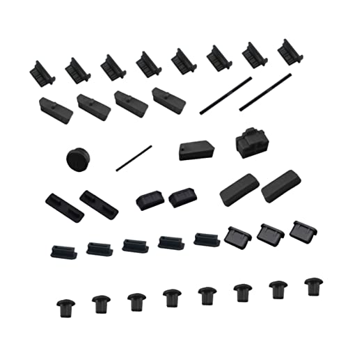 HEMOTON 40St Motherboard-Staubschutz tatsächl Stuck Slice Staubkappen- Steckerset mit Stecker Buchse Staubschutzhülle Silikon weiches Gummi Hauptplatine Silikonstopfen Staubstopfen rj45 von HEMOTON