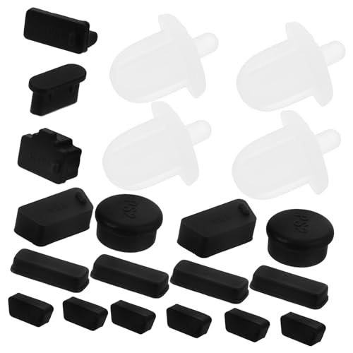 HEMOTON 48 STK Motherboard-staubschutz USB-Kappen Anti-Stopper USB-stecker Staubschutzhülle Aus Silikon Anti- -Abdeckung Kieselgel Rj45 Gesichtsmaske Weiches Gummi von HEMOTON