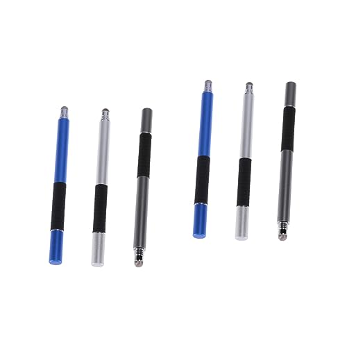 HEMOTON 2 Sets 2-in-1 Kapazitiver Eingabestift Für Smartphones Und Tablets Feine Spitze Runde Dünne Spitze Schreibwerkzeug Metallmaterial Grau/Silber/dunkel 3 Stück X 2 HEMOTON 2 Sets 2-in-1 Kapazitiver Eingabestift Für Smartphones Und Tablets Feine Spitze Runde Dünne Spitze Schreibwerkzeug Metallmaterial Grau/Silber/dunkel 3 Stück X 2 von HEMOTON