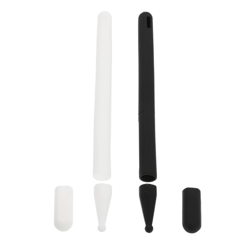 HEMOTON Ärmel 2St Etui schreiblernbleistift Zubehör Schutzhülle Mäppchen Kieselgel Weiß Stiftabdeckung HEMOTON Ärmel 2St Etui schreiblernbleistift Zubehör Schutzhülle Mäppchen Kieselgel Weiß Stiftabdeckung von HEMOTON