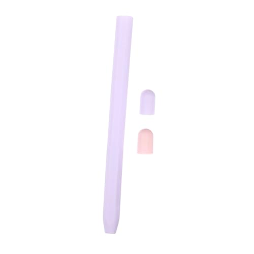 HEMOTON Etui Stifthalterhülse Stylus-stiftabdeckung Aus Silikon Silikonstift Elastische Stifttasche Federmäppchen Berühren Taschenschutz Violett Ipencil Kapazitiver Stift Kieselgel von HEMOTON
