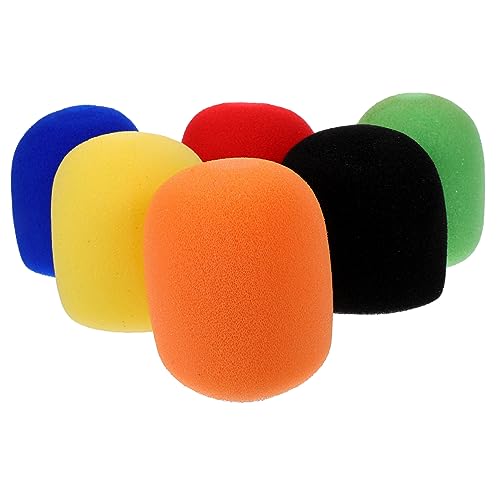 HEMOTON Mikrophon 6st Mikrofontasche Schwämme Mikrofonabdeckungen Handmikrofon-windschutz Windschutz Für Mikrofon Abdeckungen Für Tragbare Mikrofone Mikrofon Hülle Schutzhülle Schwamm Einweg von HEMOTON