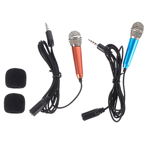 HEMOTON Mini-Handy-mikrofon-Set 2er-Pack Sing-Telefon-mikrofon Tragbares Mikrofon Für Aufnahmen Kompatibel Mit Allen HEMOTON Mini-Handy-mikrofon-Set 2er-Pack Sing-Telefon-mikrofon Tragbares Mikrofon Für Aufnahmen Kompatibel Mit Allen von HEMOTON