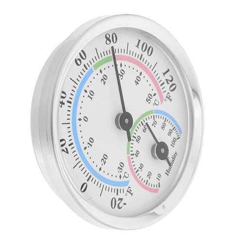 HEMOTON Mini-Thermometer und Hygrometer wetterstation innenraum thermometer für das drinnen Raumtemperaturthermometer Hydrometer-Feuchtigkeitsmesser Kunststofflinse Silver HEMOTON Mini-Thermometer und Hygrometer wetterstation innenraum thermometer für das drinnen Raumtemperaturthermometer Hydrometer-Feuchtigkeitsmesser Kunststofflinse Silver von HEMOTON