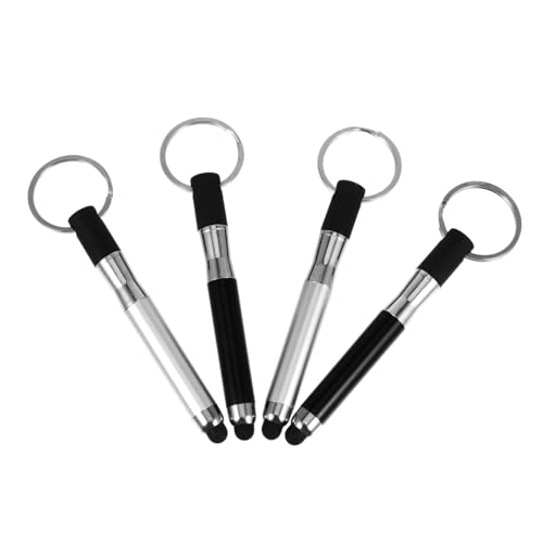 HEMOTON 3 Sätze Tastenstift Kapazitiver Stylus Schlüsselanhänger Touchscreen Kugelschreiber Malstift Praktisches Design 4 Stück * 3 von HEMOTON