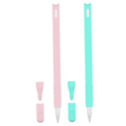 HEMOTON Stylus-Stiftabdeckung Aus Silikon 2st Applepencil2 Federmäppchen Schreiblernbleistift Zweite Generation Karikatur Zubehör Handschriftstifte HEMOTON Stylus-Stiftabdeckung Aus Silikon 2st Applepencil2 Federmäppchen Schreiblernbleistift Zweite Generation Karikatur Zubehör Handschriftstifte von HEMOTON